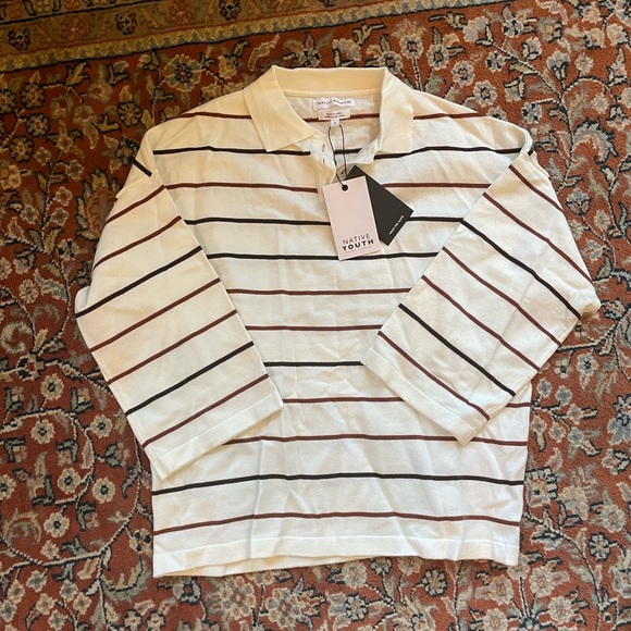 NWT Striped T-Shirt/Sweatshirt - Picture 4 of 7